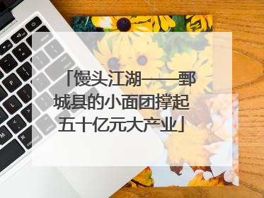 馒头江湖——鄄城县的小面团撑起五十亿元大产业