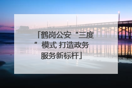 鹤岗公安“三度”模式 打造政务服务新标杆