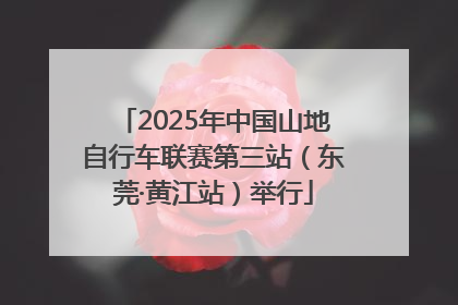 2025年中国山地自行车联赛第三站（东莞·黄江站）举行
