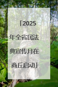 2025年全省民法典宣传月在商丘启动