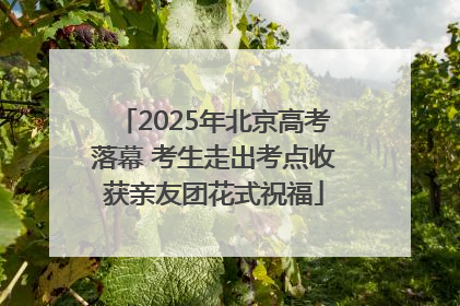 2025年北京高考落幕 考生走出考点收获亲友团花式祝福
